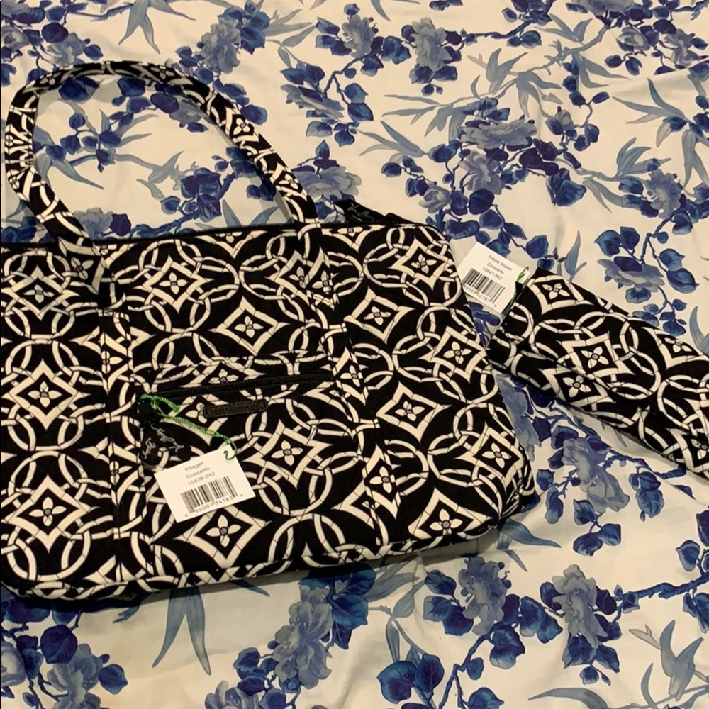 Vera Bradley Villager bag & trifold wallet